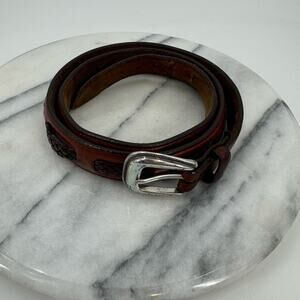 Vintage Western Brighton leather belt
